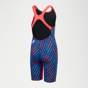 Combinaison partielle dos ouvert Fille Fastskin Junior Endurance+ Bleu/Rouge