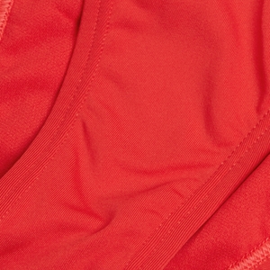 Rote FLU3NTE Bikinihose mit Scoop-Front