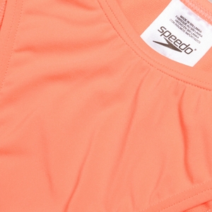 Korallenfarbene FLU3NTE Bikinihose mit Scoop-Front