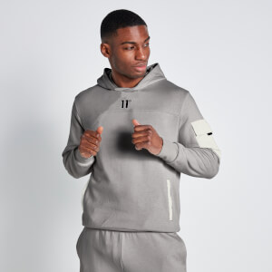 11 Degrees Woven Pocket Hoodie - Vapour Grey