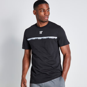 Chest Taped T-Shirt - Black