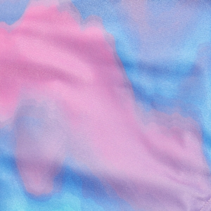 All-Over Digital-Badeanzug mit Binderücken für Damen Koralle/Blau