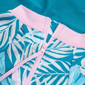 Langarm-Badeanzug mit extra-niedrigem Beinausschnitt für Damen