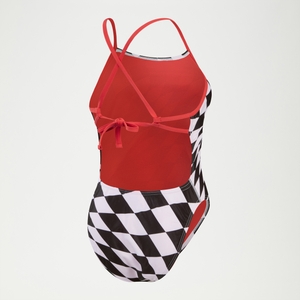 Maillot de bain Club Training Allover Digital Damier Noir/blanc