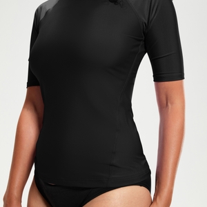 Kurzarm-Rash-Top für Damen