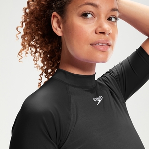 Kurzarm-Rash-Top für Damen