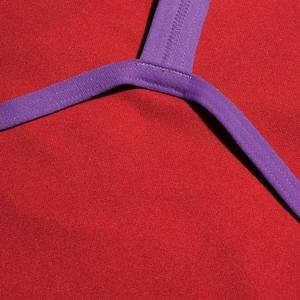 Girls Allover Digital Vback Swimsuit Red/Pink