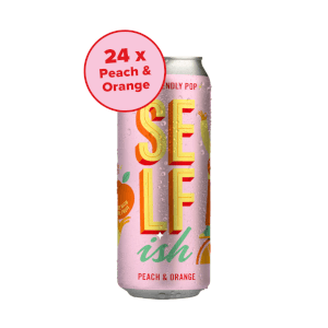 Sparkling Prebiotic Drink – Peach & Orange (2 x 12 x 330ml Cans)