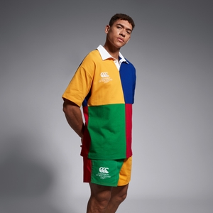 Adult Unisex Harlequin Block Short Sleeve Rugby Jersey