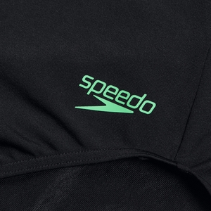 Racer Zip-Badeanzug mit Bade-BH für Damen Schwarz/Grün