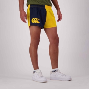 MENS 3IN SUMMER TOUCH SHORT GOLD/NAVY