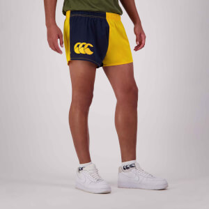 MENS 3IN SUMMER TOUCH SHORT GOLD/NAVY