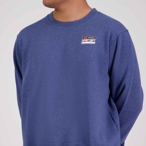 Mens Sport Dept Crew Neck Sweat Denim Marl