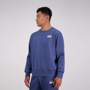 Mens Sport Dept Crew Neck Sweat Denim Marl