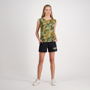 WOMEN DEFENCE AOP SINGLET BEETLE