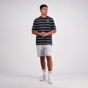 MENS SS YARN DYE T-SHIRT JET BLACK