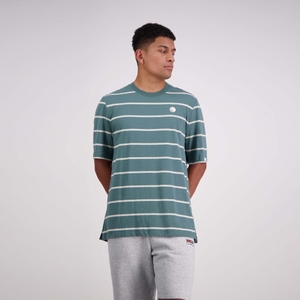 Mens Ss Yarn Dye T-Shirt Sea Pine- XS