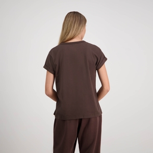 Women Clash Oversize T-Shirt Turkish Coffee