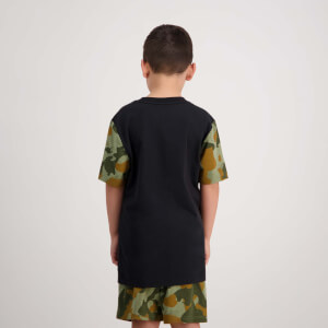 Kids Forcece Crest T-Shirt Jet Black