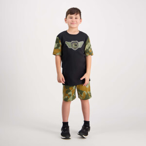 Kids Forcece Crest T-Shirt Jet Black