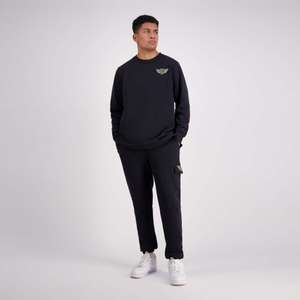 MENS FORCE 32IN KNIT TRACKPANT JET BLACK