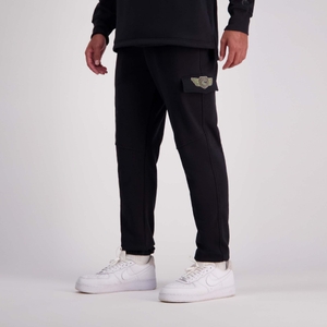 MENS FORCE 32IN KNIT TRACKPANT JET BLACK