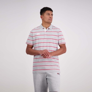 Mens Yarn Dye Stripe Ss Polo Classic Marle- XS