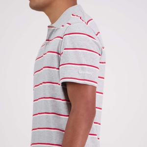 Mens Yarn Dye Stripe Ss Polo Classic Marle