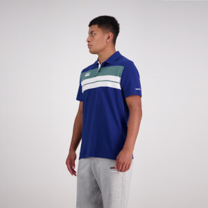 Mens Chest Stripe Ss Polo Limoges