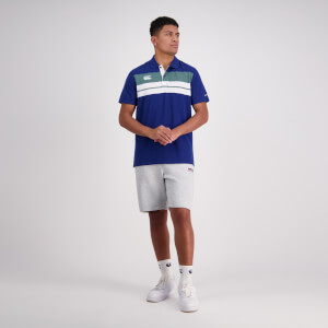 Mens Chest Stripe Ss Polo Limoges