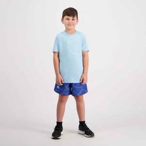 Kids Aop Swim Tactic Short Turkish Sea