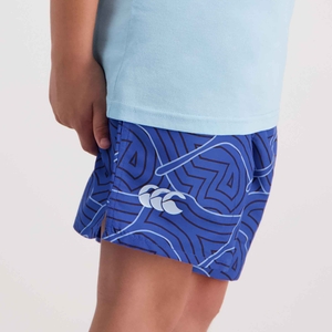 Kids Aop Swim Tactic Short Turkish Sea
