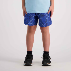 Kids Aop Swim Tactic Short Turkish Sea