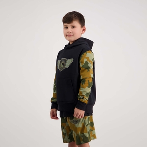 KIDS FORCE CREST OH HOODIE JET BLACK