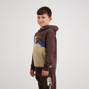 KIDS CLASH HOODIE TURKISH COFFEE