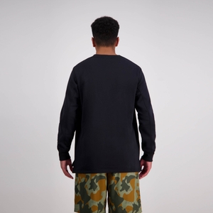 MENS FORCE CREW SWEAT JET BLACK