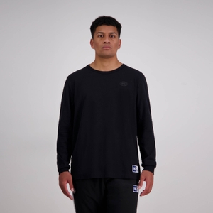 MENS CAPTAIN LS T-SHIRT JET BLACK- XS
