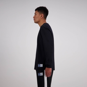 MENS CAPTAIN LS T-SHIRT JET BLACK