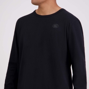 MENS CAPTAIN LS T-SHIRT JET BLACK