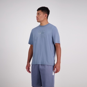 MENS CNZ LARGE LOGO T-SHIRT BLUE MIRAGE