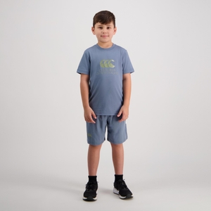 Kids Cnz Large Logo T-Shirt Blue Mirage