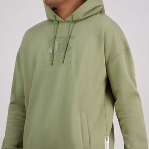 Mens Cnz Large Logo Hoodie Oil Green