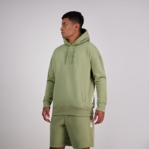 Mens Cnz Large Logo Hoodie Oil Green