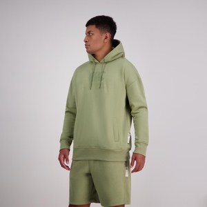 Mens Cnz Large Logo Hoodie Oil Green- XS