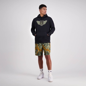 MENS FORCE CREST HOODIE JET BLACK