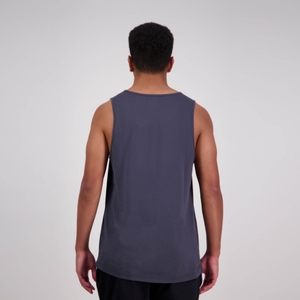 MENS BRUSH STROKE SINGLET EBONY