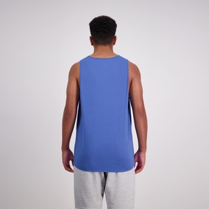 MENS BRUSH STROKE SINGLET BRIGHT COBALT