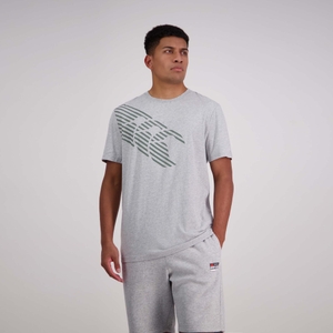 Mens Stripe Canterbury T-Shirt Classic Marle- XS