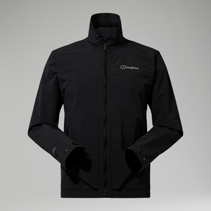 Wasserdichte Woodwalk Herren-Jacke Schwarz