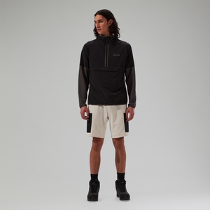 Wandermoor Herren-Wind-Smock Schwarz/Grau
